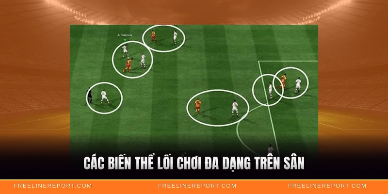 Các biến thể lối chơi đa dạng trên sân